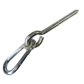 Κρίκος ταλάντευσης με ξύλινο βιδωτό κοχλία Γκρι 620949