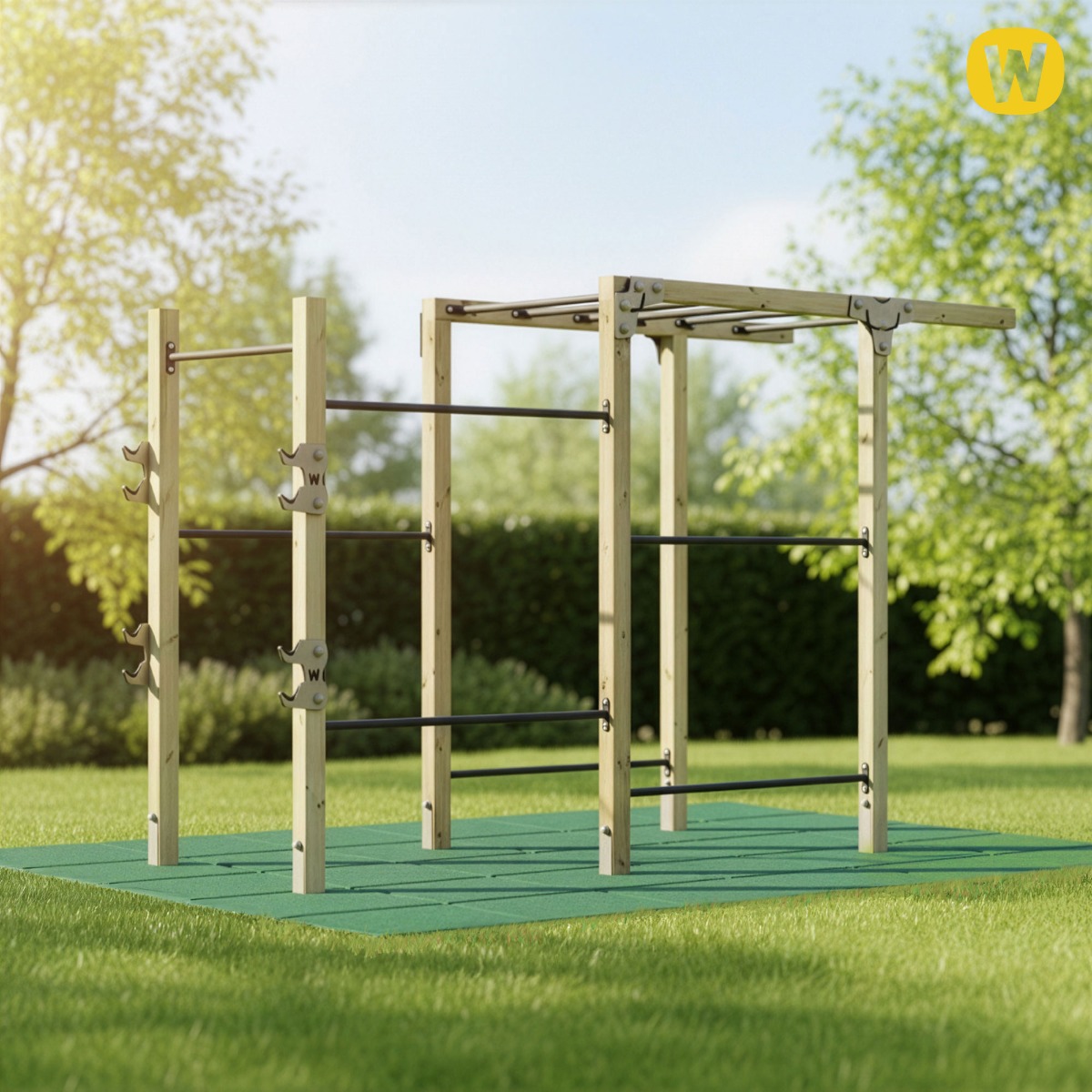 Πλακίδιο ασφαλείας πτώσης 50x50x6,5 εκ. με πείρους στερέωσης 835852