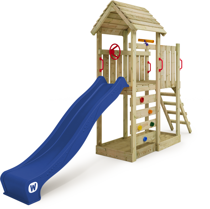 Πύργος παιδικής χαράς Wickey JoyFlyer με ξύλινη σκεπή
