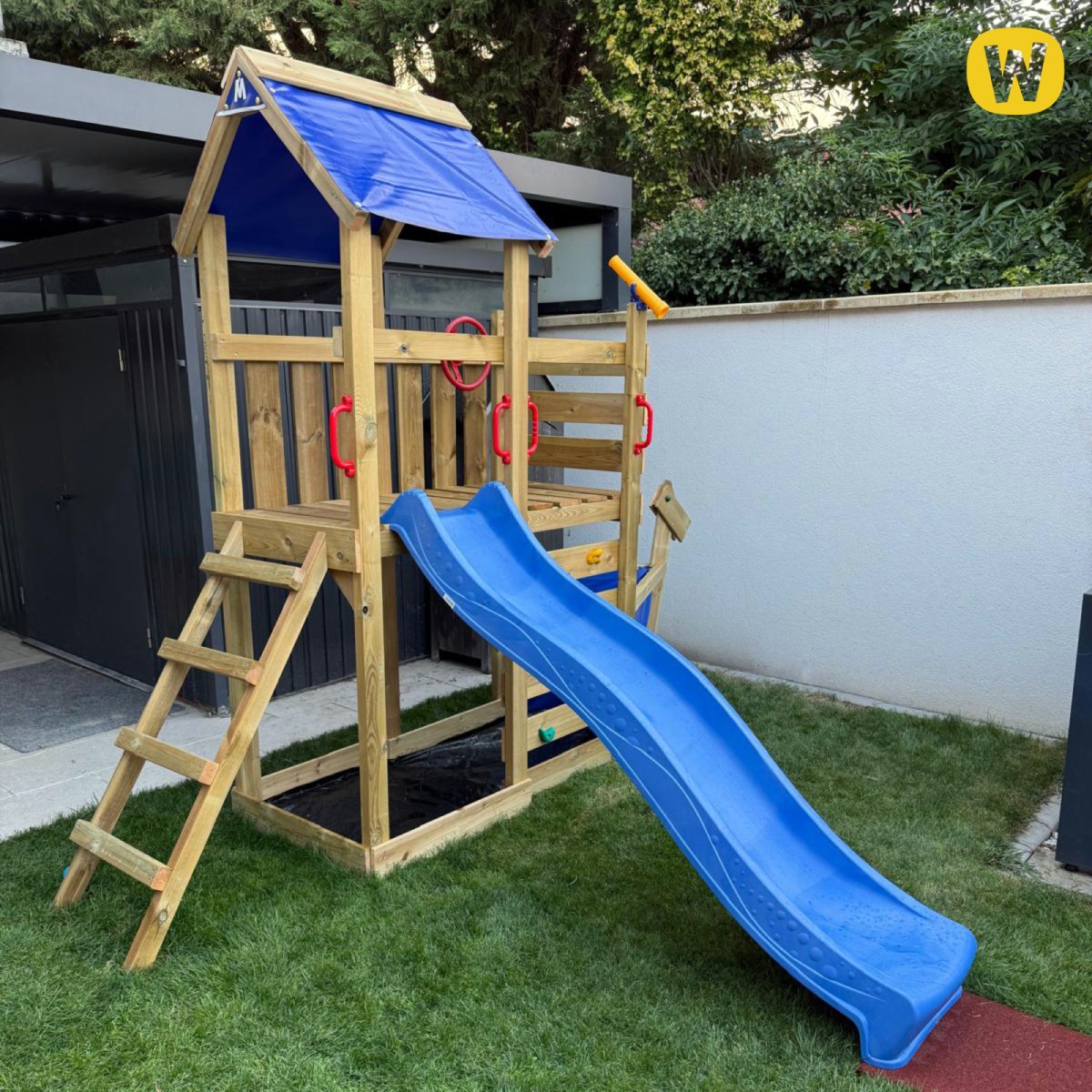 Πύργος παιδικής χαράς με τσουλήθρα Wickey SpookyFlyer 1000240_k